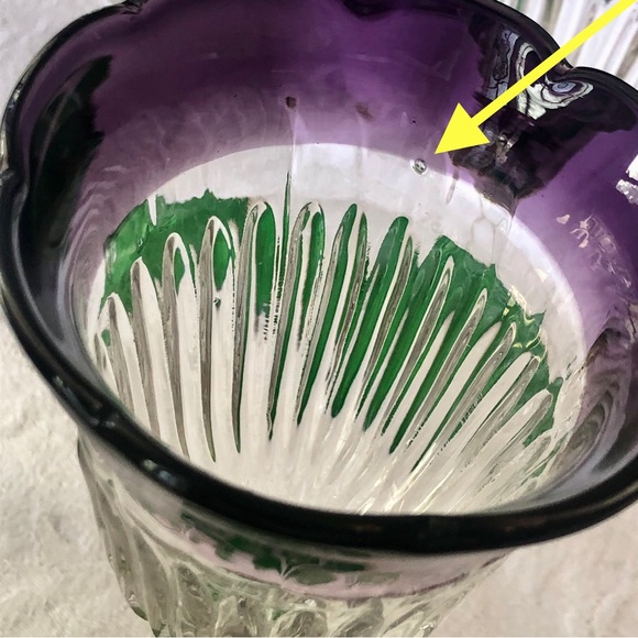 [Anthropologie Glass] “Saintpaulia” Blown Glass Tulip Wine Glasses - Set of 4 - Picture 12 of 14